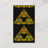 MAGIC ELFIC TALISMAN MONOGRAM, Black Visitekaartje (Achterkant)