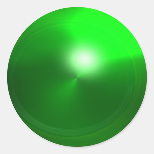 MAGIC EMERALD, helder levendig groen Ronde Sticker (Voorkant)