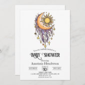 Magic Enchanted Stars Baby shower Kaart (Voorkant / Achterkant)