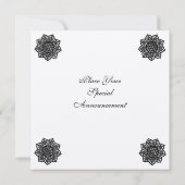 MAGIC EVENT lint wit champagne Kaart (Achterkant)