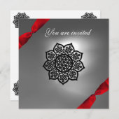 MAGIC EVENT lint wit rood Kaart (Voorkant / Achterkant)