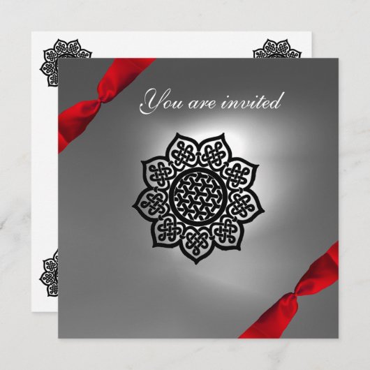 MAGIC EVENT lint wit rood Kaart (Voorkant / Achterkant)