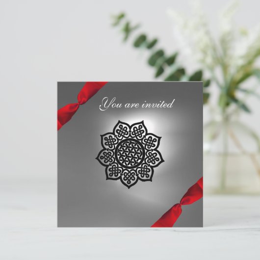 MAGIC EVENT lint wit rood Kaart (Staand voorkant)