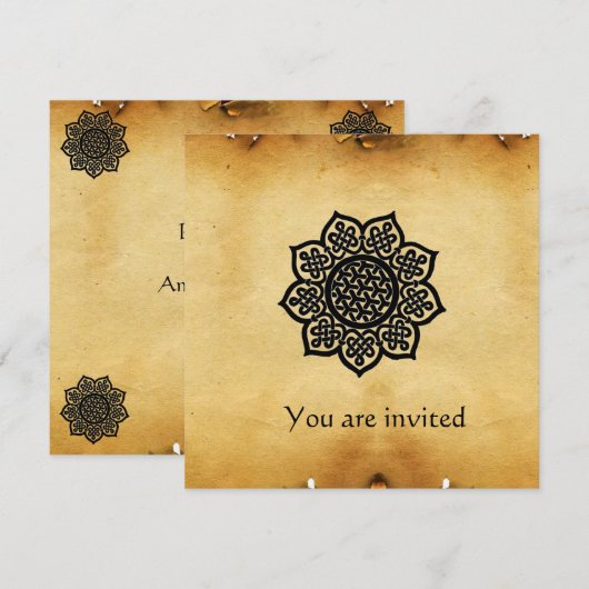 MAGIC EVENT parchment Kaart (Voorkant / Achterkant)