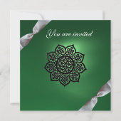 MAGIC EVENT ribbon green champagne Kaart (Voorkant)