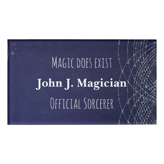 Magic Exact Custom Official Sorcerer Naambadge (Voorkant)