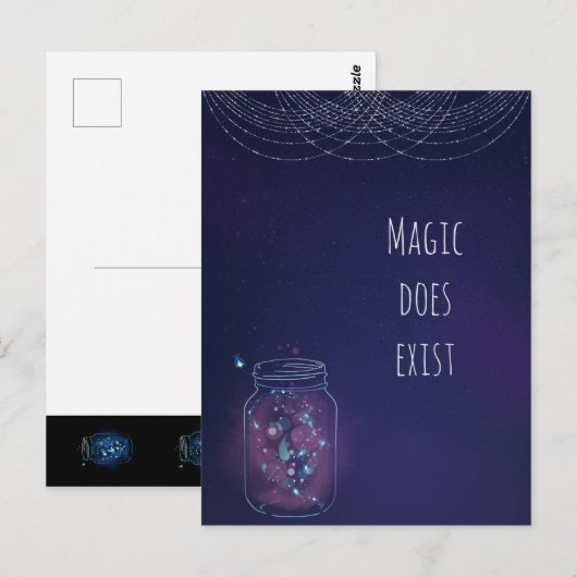 Magic Exist FireFly Jar Briefkaart (Voorkant / Achterkant)