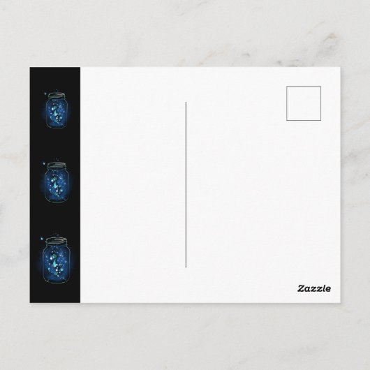 Magic Exist FireFly Jar Briefkaart (Achterkant)
