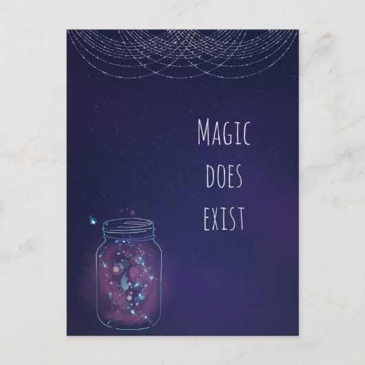 Magic Exist FireFly Jar Briefkaart (Voorkant)