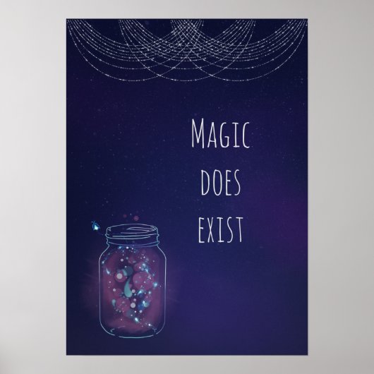 Magic Exist FireFly Jar Poster (Voorkant)