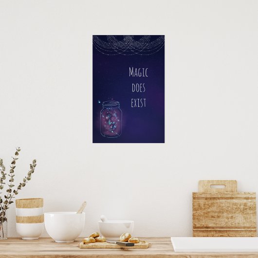 Magic Exist FireFly Jar Poster (Keuken)
