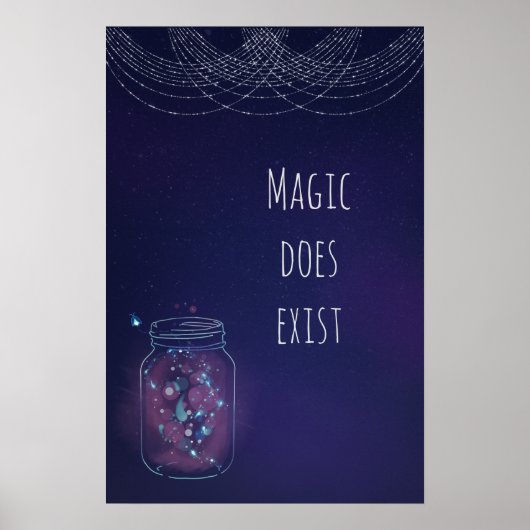 Magic Exist FireFly Jar Poster (Voorkant)