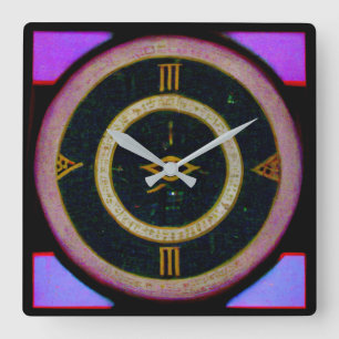 Magic Eye Clock - Enea Le Fons X UXRZONE Vierkante Klok