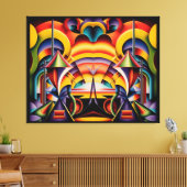 Magic Faces in Magic Places Canvas Afdruk (Insitu (Woonkamer))