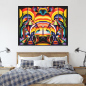 Magic Faces in Magic Places Canvas Afdruk (Insitu (Slaapkamer))