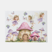 Magic Fairies Roze Paddenstoelen Deurmat (Voorkant)
