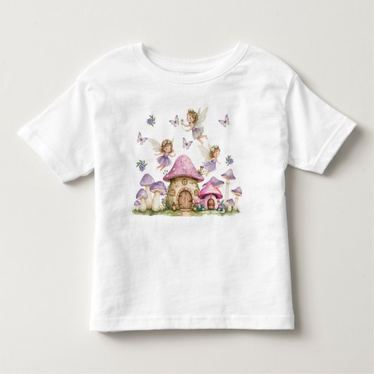 Magic Fairies Roze Paddenstoelen Kinder Shirts (Voorkant)