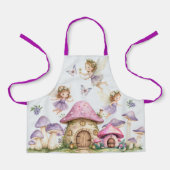 Magic Fairies Roze Paddenstoelen Kinderen Schort (Voorkant)