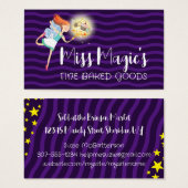 Magic fairy cake cupcake koekje bakkerij bakken visitekaartje (Voorkant /achterkant)