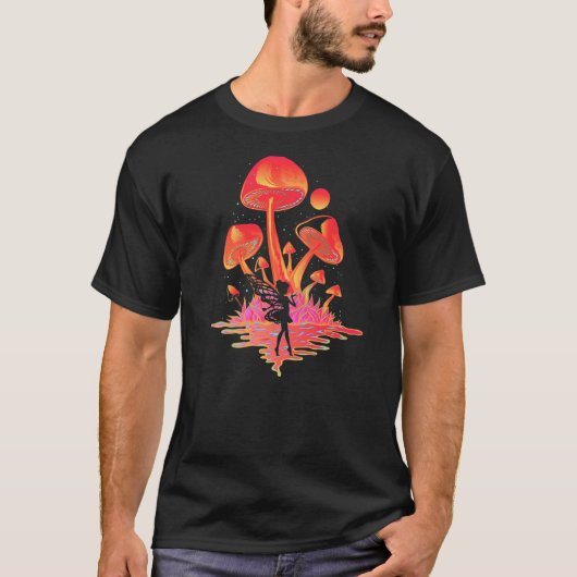 Magic Fairy Dust Mushrooms Fairycore Goblincore Fa T-shirt (Voorkant)