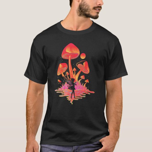 Magic Fairy Dust Mushrooms Fairycore Goblincore Fa T-shirt (Voorkant)