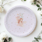 Magic Fairy First Birthday Enchanted Lilac Papieren Bordje