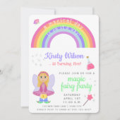 Magic Fairy Party | Viering van de verjaardag van  Kaart (Voorkant)