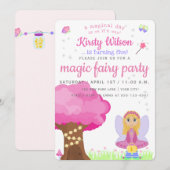 Magic Fairy Party | Viering van de verjaardag van Kaart (Voorkant / Achterkant)