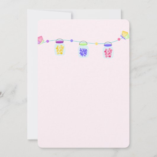 Magic Fairy Party | Viering van de verjaardag van Kaart (Achterkant)