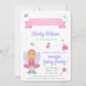 Magic Fairy Party | Viering van de verjaardag van  Kaart (Voorkant)
