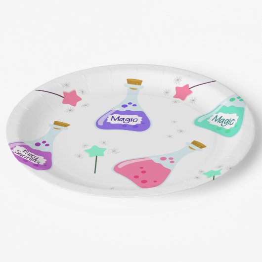 Magic Fairy Party | Viering van de verjaardag van Papieren Bordje (Gekanteld)