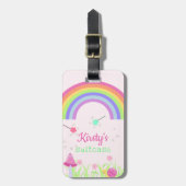 Magic Fairy Rainbow | Gepersonaliseerde Kinderen/m Bagagelabel (Voorkant verticaal)