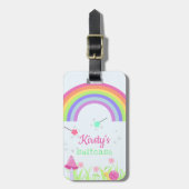 Magic Fairy Rainbow | Gepersonaliseerde Kinderen/m Bagagelabel (Voorkant verticaal)