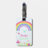 Magic Fairy Rainbow | Gepersonaliseerde Kinderen/m Bagagelabel (Achterkant verticaal)