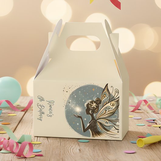 Magic Fairy silhouet kinderverjaardag Bedankdoosjes