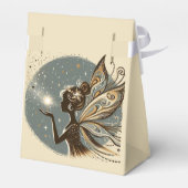 Magic Fairy silhouet kinderverjaardag Bedankdoosjes (Achterkant)