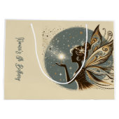 Magic Fairy silhouet kinderverjaardag Groot Cadeauzakje (Achterkant)