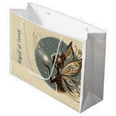 Magic Fairy silhouet kinderverjaardag Groot Cadeauzakje (Voorkant Gekanteld)