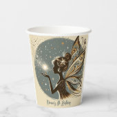Magic Fairy silhouet kinderverjaardag Papieren Bekers (Achterkant)