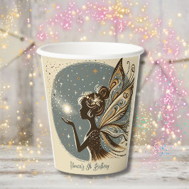 Magic Fairy silhouet kinderverjaardag Papieren Bekers