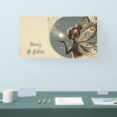 Magic Fairy silhouet kinderverjaardag Spandoek (Beurs)