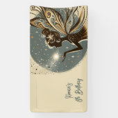 Magic Fairy silhouet kinderverjaardag Spandoek (Verticaal)