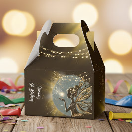 Magic Fairy silhouet 's nachts kinderen verjaardag Bedankdoosjes
