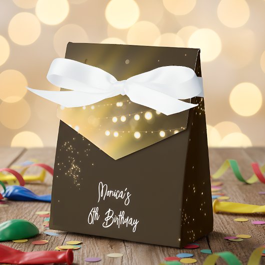 Magic Fairy silhouet 's nachts kinderen verjaardag Bedankdoosjes