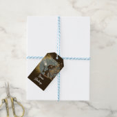 Magic Fairy silhouet 's nachts kinderen verjaardag Cadeaulabel (Met Touw)