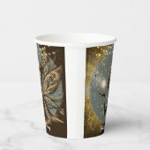 Magic Fairy silhouet 's nachts kinderen verjaardag Papieren Bekers (Rechts)