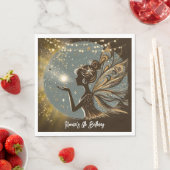 Magic Fairy silhouet 's nachts kinderen verjaardag Servet (Insitu)