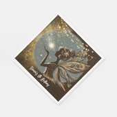 Magic Fairy silhouet 's nachts kinderen verjaardag Servet (Hoek)