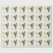 Magic Fairy stof en sterren kinderverjaardag Cadeaupapier (Vlak)