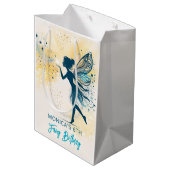 Magic Fairy stof en sterren kinderverjaardag Medium Cadeauzakje (Achterkant Gekanteld)